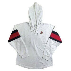 Arizona Coyotes NHL Womens White Lace-Up Hoodie By G-III 4Her M